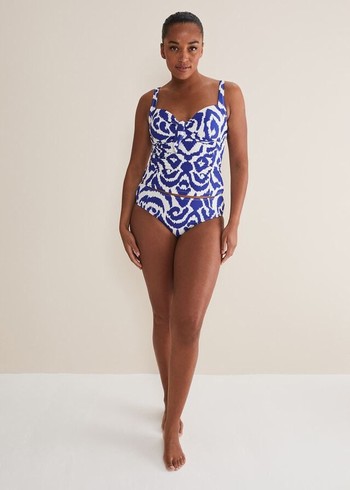 Phase Eight Ikatini Swimwear Blue/White Australia | OC1274035